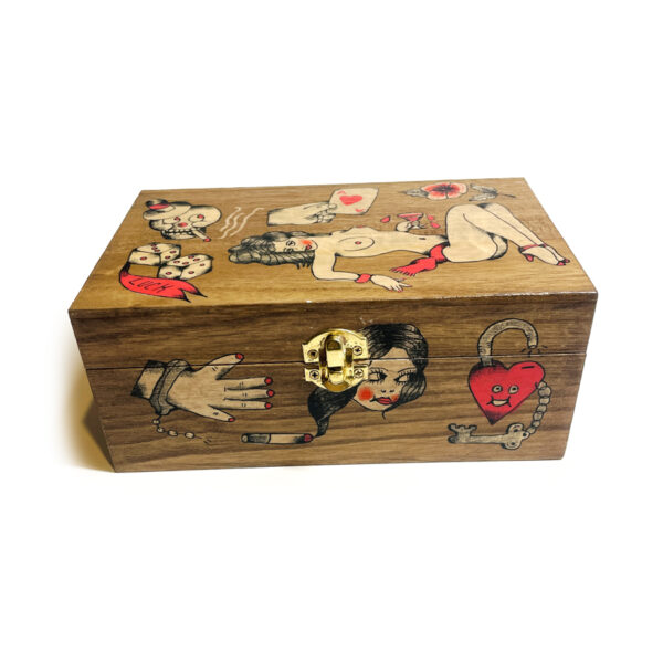 Hand-Painted Wooden Box 2025 1 - Image 2