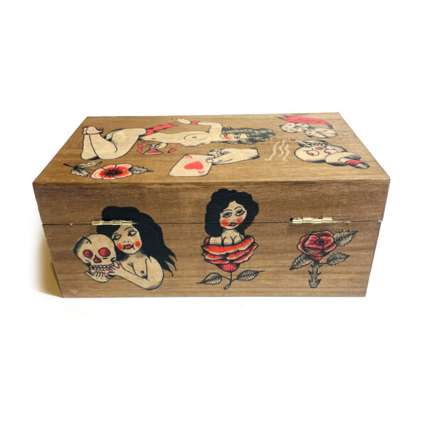 Hand-Painted Wooden Box 2025 1 - Image 4