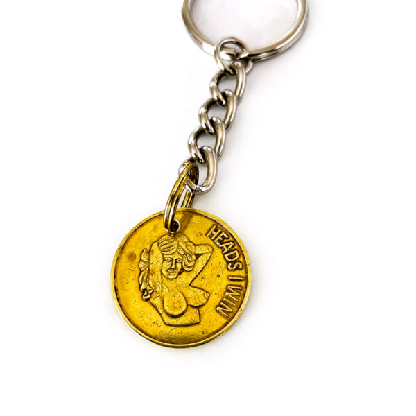 Vintage Peep Show Token Keychain Style 1 - Image 3