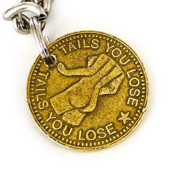 Vintage Peep Show Token Keychain Style 4 - Image 2