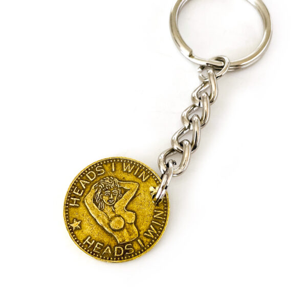 Vintage Peep Show Token Keychain Style 4 - Image 3