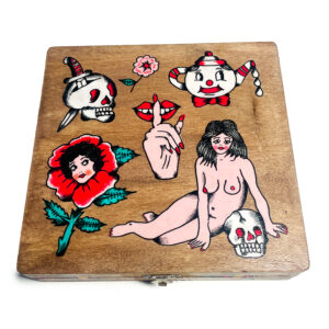 Hand-Painted Wooden Box 2025 2