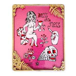 Floral Frame Glass Painting 1